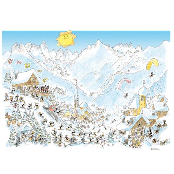 1080 pieces puzzle: winter - Akena-58105