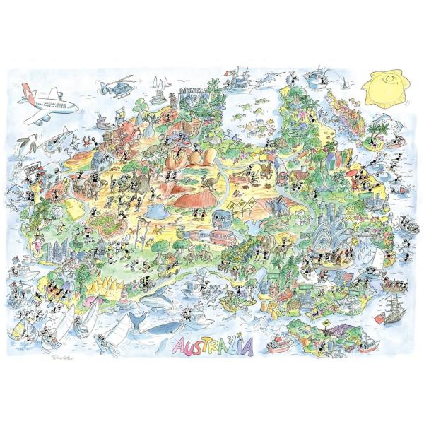 1080 pieces puzzle: Australia - Akena-58126