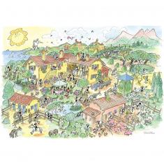 540 pieces puzzle: The farm
