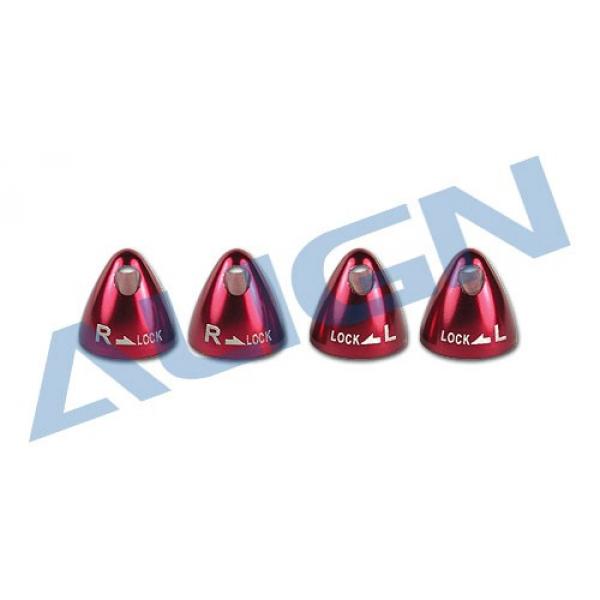 Écrous d'hélices MR25 alu rouge Align M425001XXT - M425001XXT