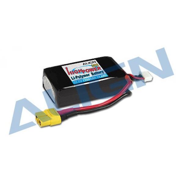 Accu Lipo 3S1P 11.1V 1300mAh/30C Align HBP13001T - HBP13001T