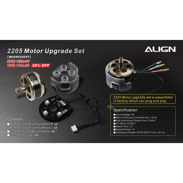 M425022XXT Kit Motorisation 2205 Upgrade MR25 ALIGN - M425022XXT