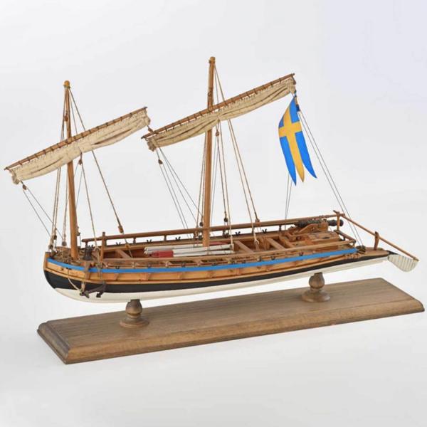Holzmodellschiff: Schwedisches Kanonenboot - Amati-B1550