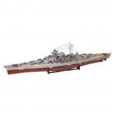 Maquette bateau en bois :Cuirassé Bismarck