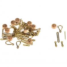 Accessoire pour maquette de bateau en bois : Fil de coton beige ø 0.25