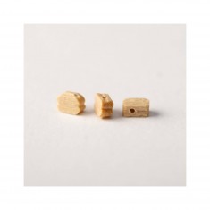 Accessoires maquette bateau en bois : Poulies buis simple 3 mm