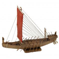 Maquette bateau en bois : Navire égyptien