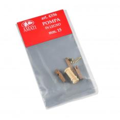 Accesorios para maqueta de barco de madera: bombas de madera de 15 mm