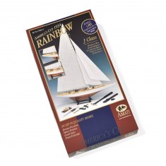 Maqueta de barco de madera con herramientas: Rainbow