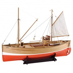 Maqueta de barco de madera: barco de pesca escocés Fifie