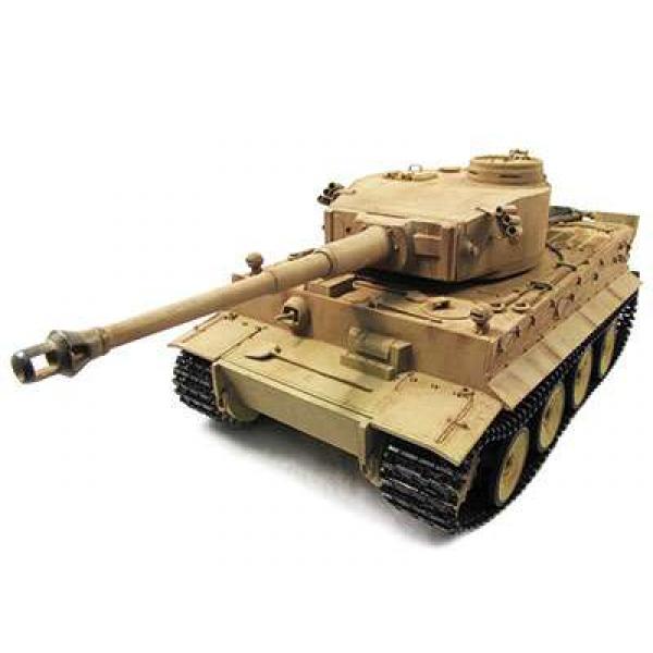 A SAISIR: Panzer 1/16 Tiger I DESERT FULL METAL & EFFETS SONORES & FINITION MAQUETTE - 23078-REC0802