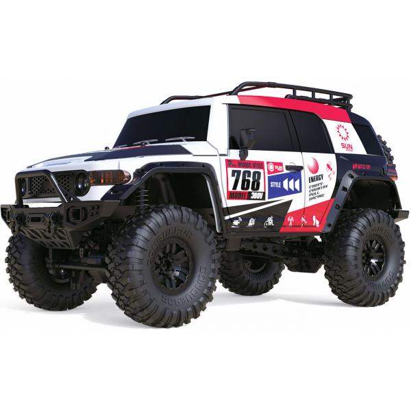 Dirt Climbing SUV Race Crawler 4WD 1:10 RTR Blanc et Rouge - 22592