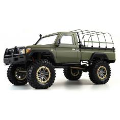 Pick-Up RCX10PS Crawler 1/10 Kaki RTR Version PRO transmission métal