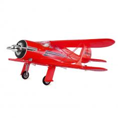 Avion biplan AMXFlight Beech rouge D17s - 3D/6G - RTF