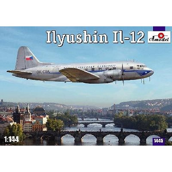 Maquette avion : ILYUSHIN IL-12 Lignes aériennes tchèques - Amodel-AM1445