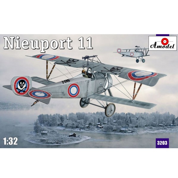Maquette avion : Nieuport 11 Bébé : Armée de l'air française 1916 - Amodel-AM3203