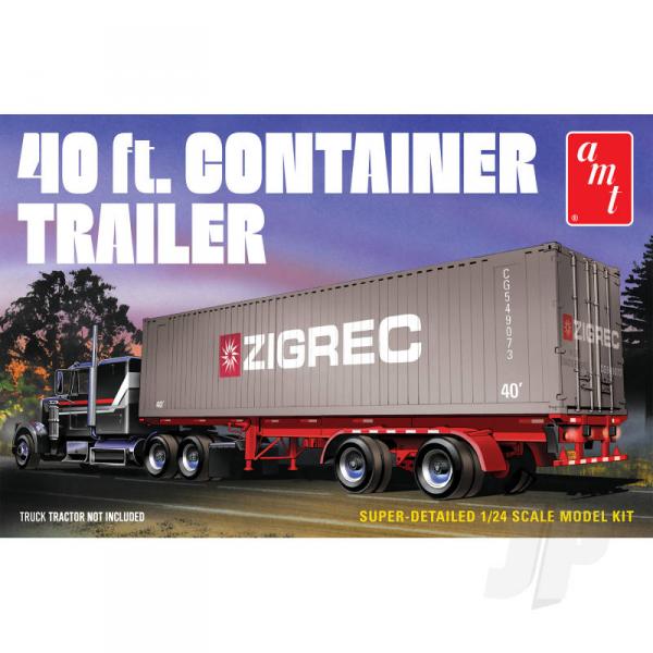 1:25 40ft Semi Container Trailer - AMT - AMT1196