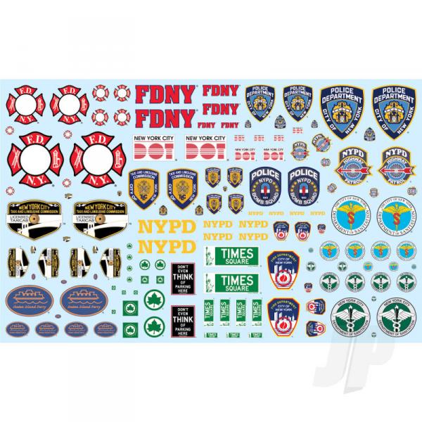 NYC Auxiliary Service Logos Decal Pack - MKA034