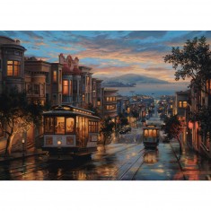 1500 pieces puzzle: San Francisco tram