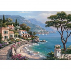 2000 pieces puzzle: Hills by the sea