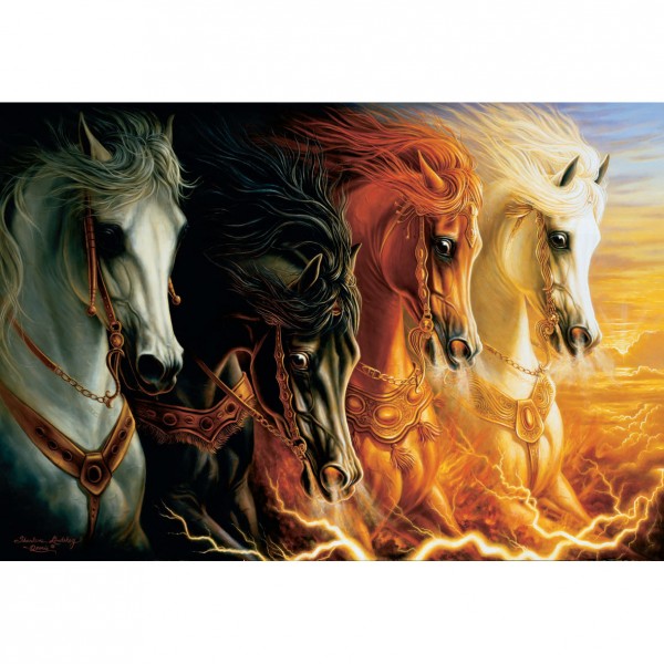 2000 pieces puzzle: Horses of the apocalypse - Anatolian-ANA3902