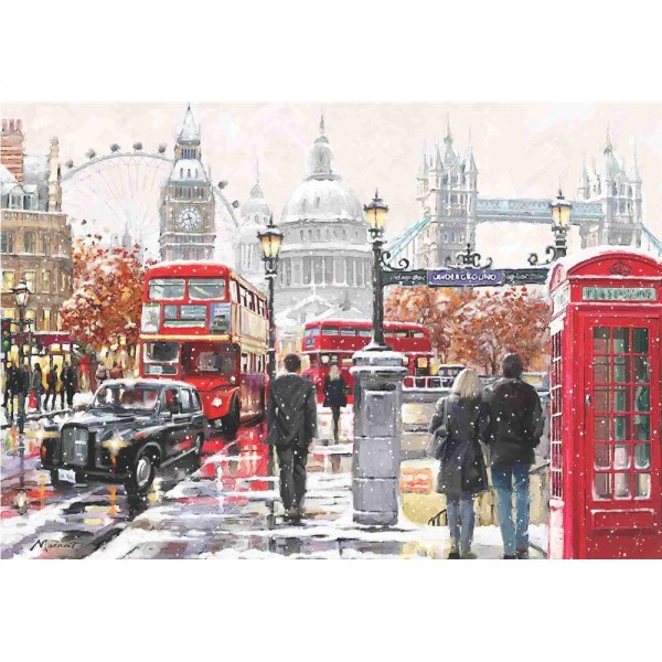 2000 pieces puzzle: London under the snow - Anatolian-ANA3937