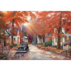 2000 pieces puzzle: Old street in autumn