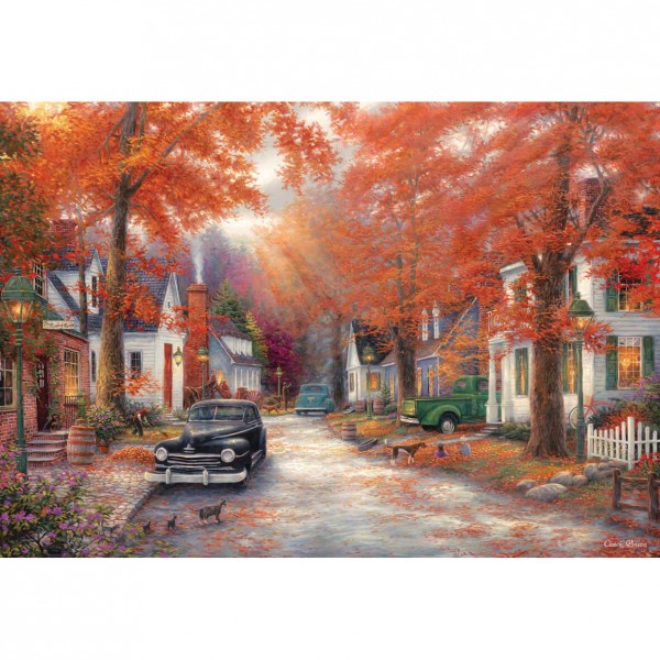 2000 pieces puzzle: Old street in autumn - Anatolian-ANA3930