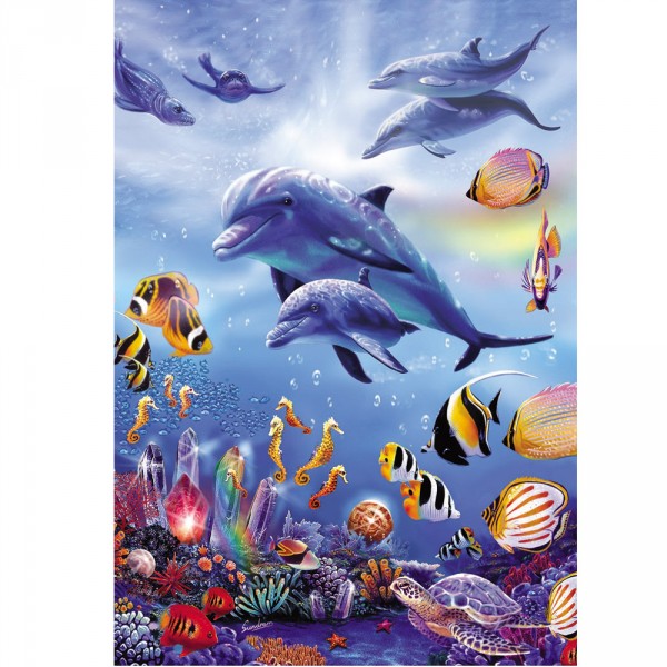 260 piece puzzle: Dolphins and seahorses - Anatolian-ANA3298