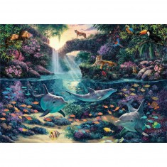 3000 pieces jigsaw puzzle: jungle paradise