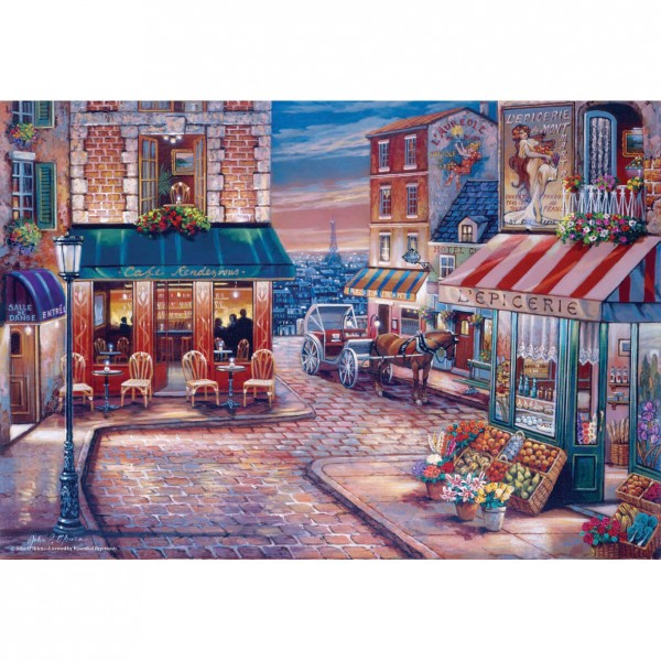 500 piece puzzle: Café Rendez-vous in Paris - Anatolian-ANA3523