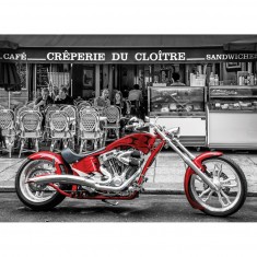 Puzzle 1000 pièces : Chopper rouge