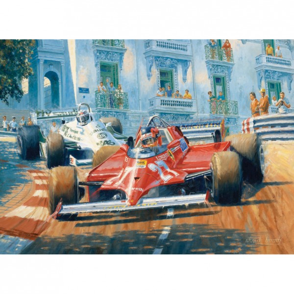 Puzzle 1000 pièces : Ferrari Formule 1 à Monaco - Anatolian-ANA3144