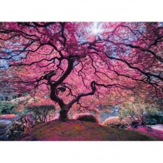 Puzzle 1000 pièces : L'arbre rose