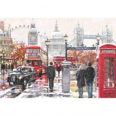 Puzzle 2000 pièces : Londres sous la neige