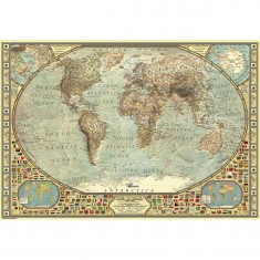 Puzzle 2000 pièces : Mappemonde