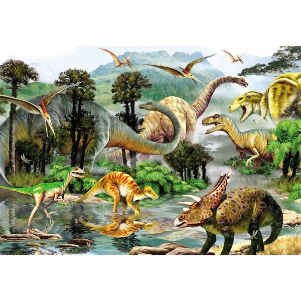 Puzzle 260 pièces : La vallée des dinosaures - Anatolian-ANA3288