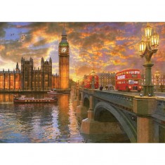 Puzzle de 1000 piezas: Atardecer en Westminster