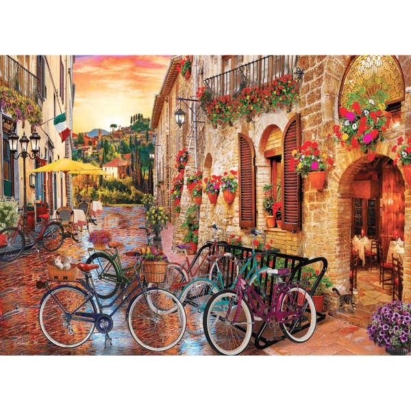 Puzzle 1000 pièces: Vélos en Toscane, David Maclean - Anatolian-ANA1068