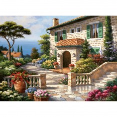 1000 Teile Puzzle: Die Villa des Brunnens, Sung Kim