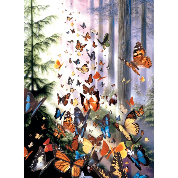 Puzzle 1000 pièces : Papillons des bois, David Penfound - Anatolian-ANA3069