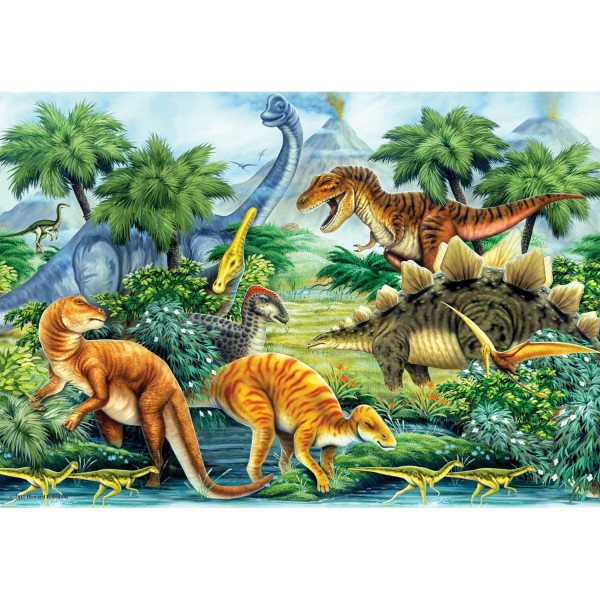Puzzle 260 pièces : La vallée des dinosaures, Howard Robinson - Anatolian-ANA3285