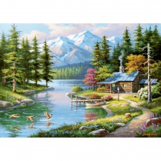1500 pieces puzzle: Canoe area, Sung Kim