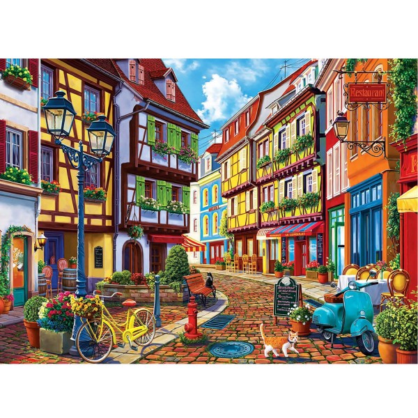 500 pieces puzzle: Cobbled alley - Anatolian-ANA3614