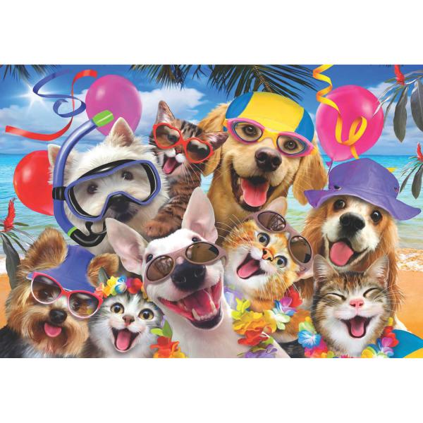 260 piece puzzle: Party selfie on the beach - Anatolian-ANA3318