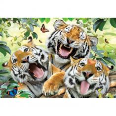 Puzzle 260 pièces : Tigre, Selfie 