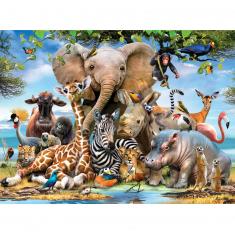 1000 pieces jigsaw puzzle : Africa Smile