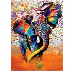 Puzzle de 1000 piezas : colores africanos
