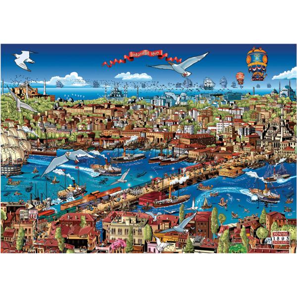 3000-teiliges Puzzle: Istanbul 1895 - Anatolian-ANA4921