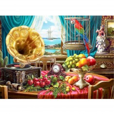 Puzzle 1000 pièces : Nature morte avec des fruits